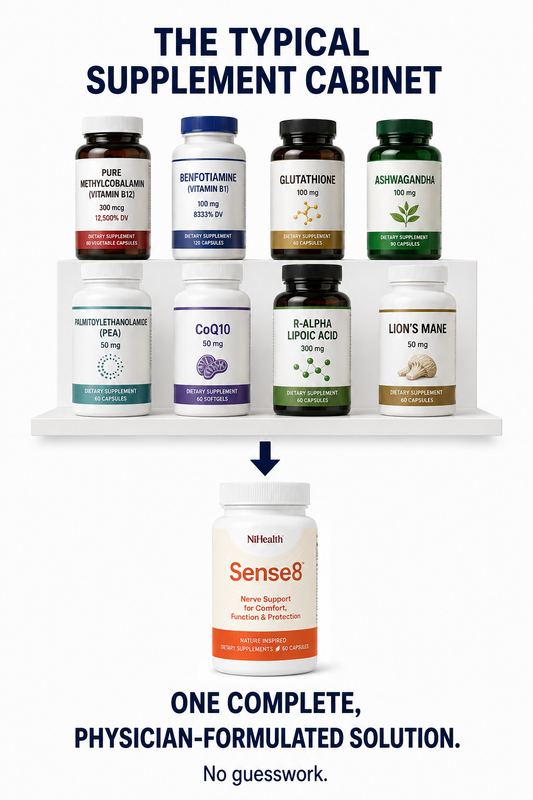 Sense8: Nerve Support for Comfort, Function and Protection