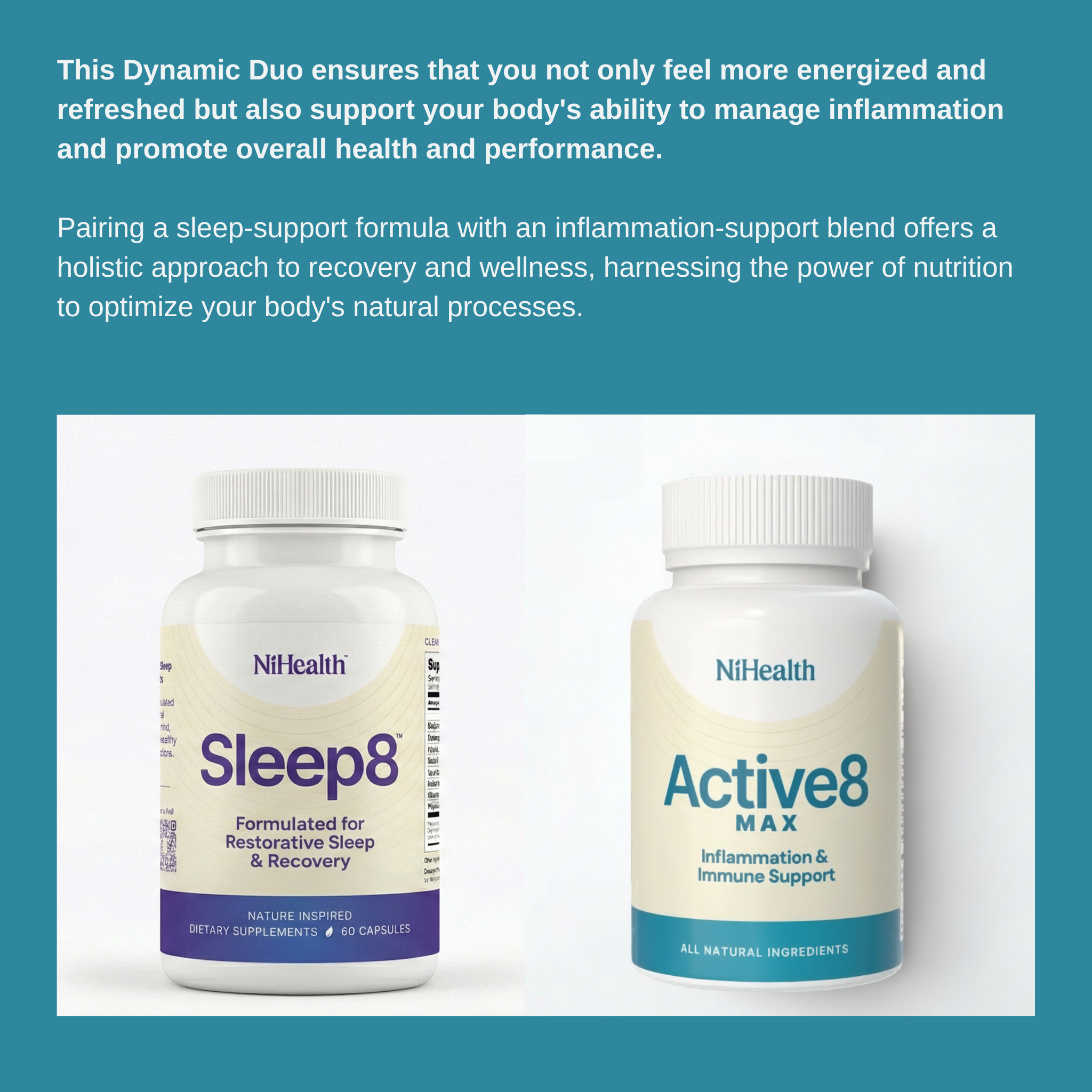 Sleep & Recovery Starter Bundle - Sleep8 + Active8 MAX | NiHealth